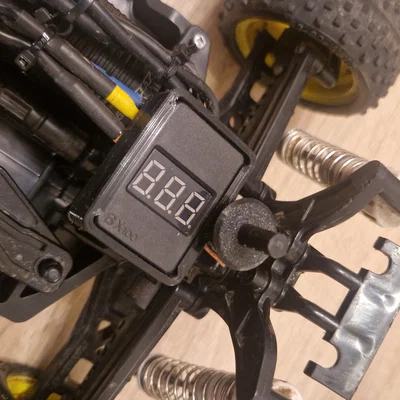 Khung gắn Lipo Warner cho xe RC Tamiya (TT02/TT02B)