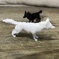 Mô hình chú sói dũng mãnh Furry Standing Wolf để bàn in 3D - Thumbnail 1