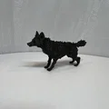 Mô hình chú sói dũng mãnh Furry Standing Wolf để bàn in 3D - Thumbnail 5
