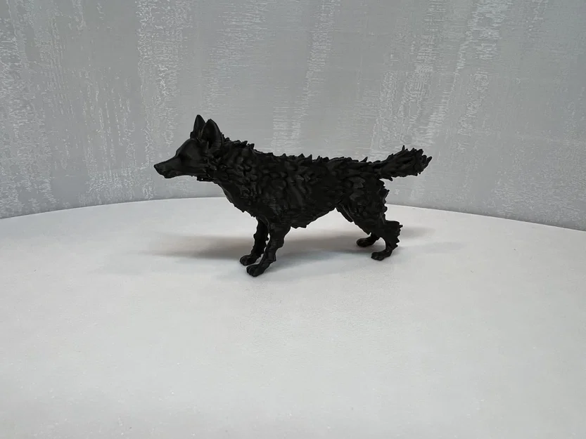 Mô hình chú sói dũng mãnh Furry Standing Wolf để bàn in 3D - Image 6