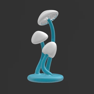Mô hình đèn ngủ hình cây nấm tự lắp ráp bằng in 3D