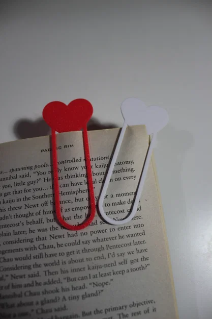 Kẹp sách hình trái tim (Heart Bookmark) xinh xắn in 3D - Image 3