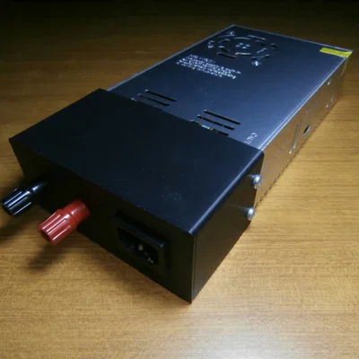 Mặt trước nguồn Switching 12V 30A (FRONTALE ALIMENTATORE SWITCHING 12V 30A)