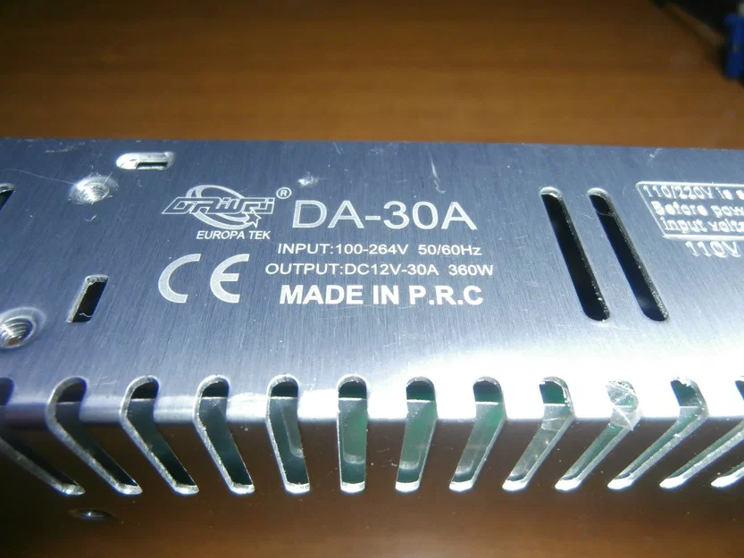 Mặt trước nguồn Switching 12V 30A (FRONTALE ALIMENTATORE SWITCHING 12V 30A) - Image 5