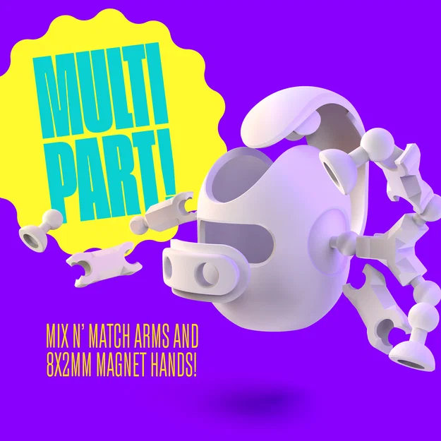 Monster Mates: Hal – Figure quái vật lắp ghép, mix filament, tay tạo dáng - Image 3