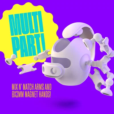 Monster Mates: Hal – Figure quái vật lắp ghép, mix filament, tay tạo dáng