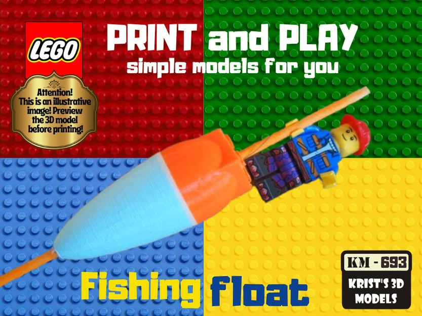 Phao câu cá Lego sáng tạo - Phụ kiện độc đáo cho cần thủ - Image 1
