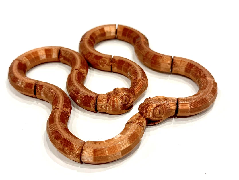 Rắn fidget khớp nối Ouroboros (print in place, không cần supports) - Image 1