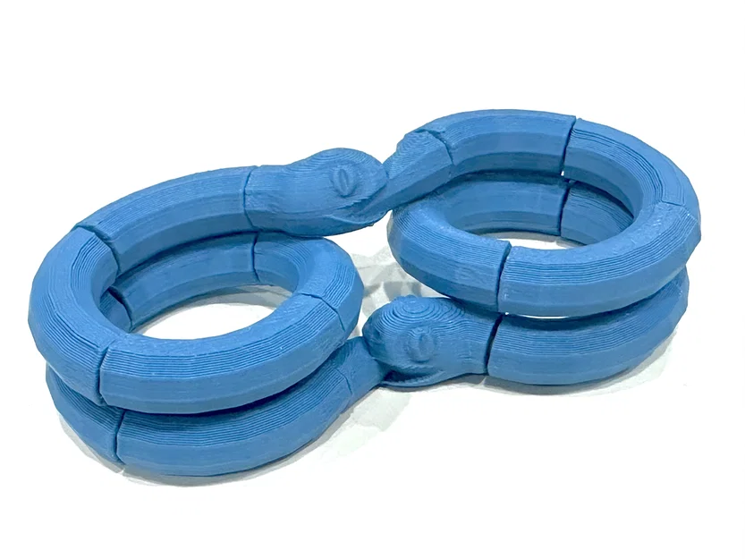 Rắn fidget khớp nối Ouroboros (print in place, không cần supports) - Image 2