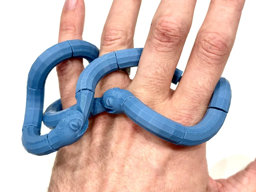 Rắn fidget khớp nối Ouroboros (print in place, không cần supports) - Image 3