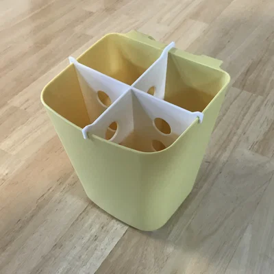 Vách ngăn 4 ngăn cho hộp Ikea SUNNERSTA