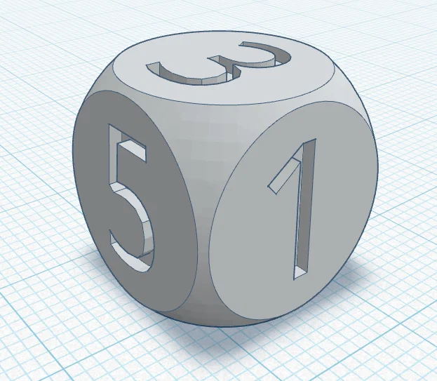 Mô hình xúc xắc số (Number Dice) in 3D chất lượng cao - Image 1