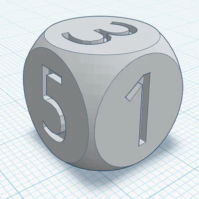 Mô hình xúc xắc số (Number Dice) in 3D chất lượng cao