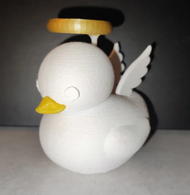 Mô hình chú vịt thiên thần Angel Duck đáng yêu để bàn in 3D - Image 1