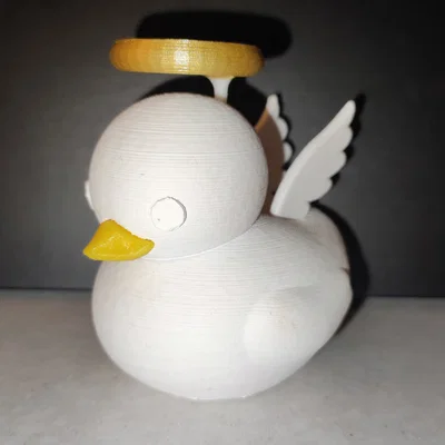 Mô hình chú vịt thiên thần Angel Duck đáng yêu để bàn in 3D