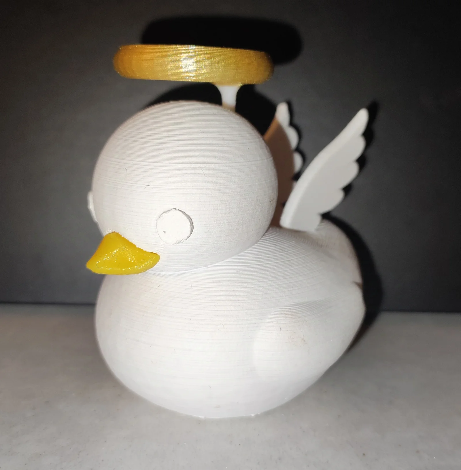 Mô hình chú vịt thiên thần Angel Duck đáng yêu để bàn in 3D 1