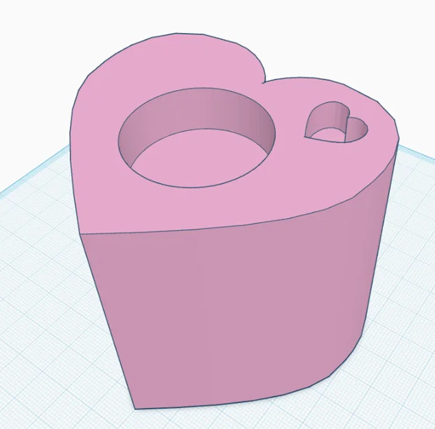 Mẫu in 3D đế cắm nến hình trái tim (Heart Tealight) lãng mạn - Image 1