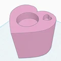 Mẫu in 3D đế cắm nến hình trái tim (Heart Tealight) lãng mạn - Thumbnail 1