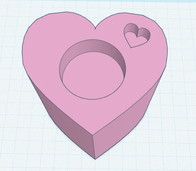 Mẫu in 3D đế cắm nến hình trái tim (Heart Tealight) lãng mạn - Image 2