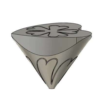 Mô hình trang trí Love Spiral - Trái tim xoắn ốc in 3D tinh tế