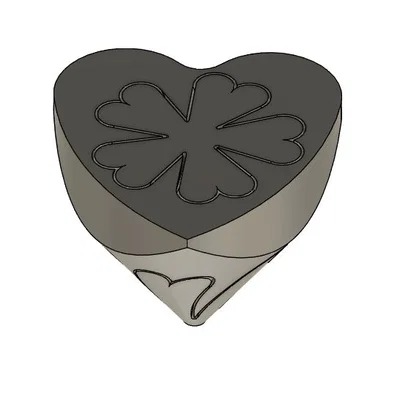 Mô hình trang trí Love Spiral - Trái tim xoắn ốc in 3D tinh tế