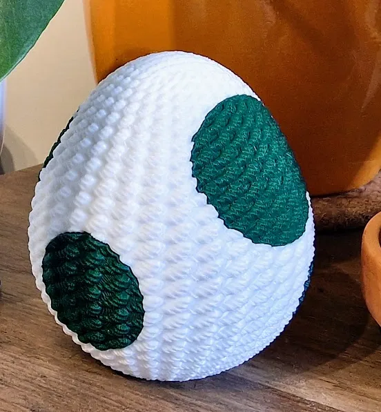 Mô hình trứng Yoshi hiệu ứng đan len (Crochet Effect) - In 3D cực dễ - Image 1