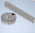Mô hình thanh răng và bánh răng (Gear Rack) kiểm tra độ chính xác in 3D - Image 1