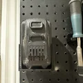 Kẹp giữ pin dụng cụ cho pegboard (Tool Battery Peg board holders) - Thumbnail 1