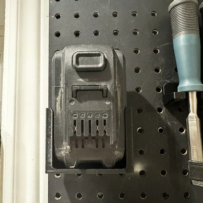 Kẹp giữ pin dụng cụ cho pegboard (Tool Battery Peg board holders)