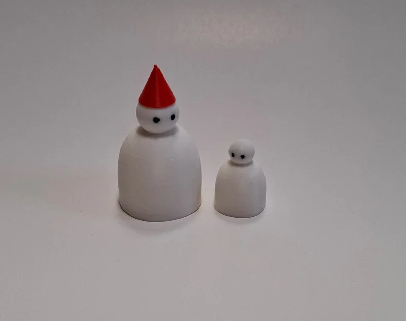 Người Tuyết Và Bé Con Dễ Thương (Snowman With Kid Cute) - Image 1