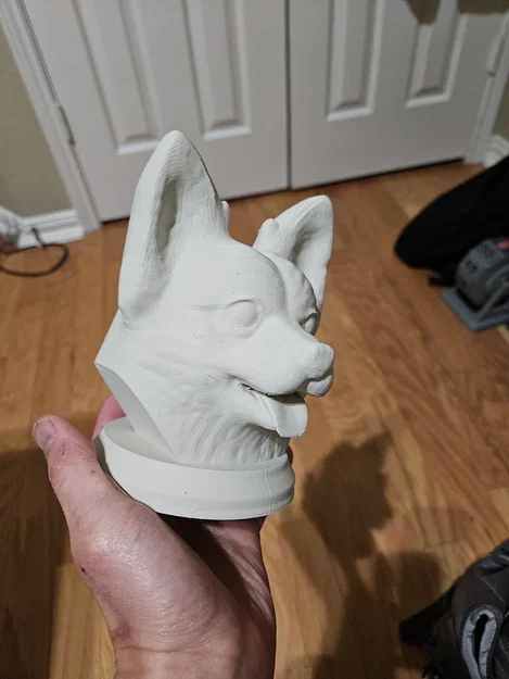 Mô hình tượng đầu chú chó (Doggie Bust) in 3D trang trí độc đáo - Image 3