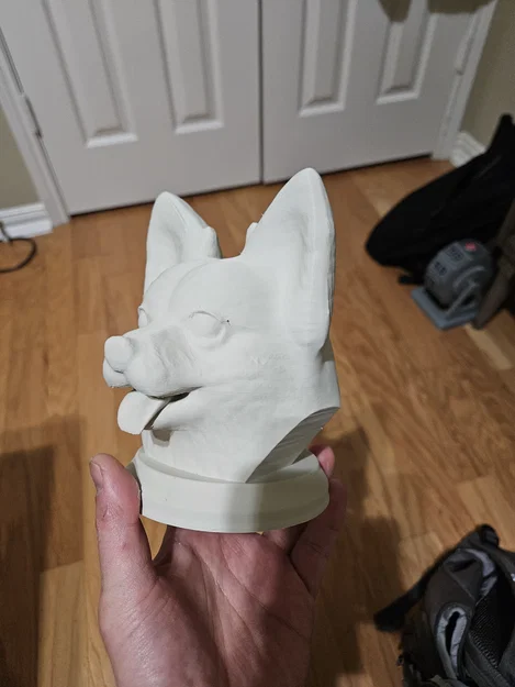 Mô hình tượng đầu chú chó (Doggie Bust) in 3D trang trí độc đáo - Image 4