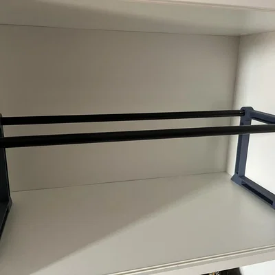 Tự làm kệ để giày thông minh từ thanh treo cũ - Dự án in 3D