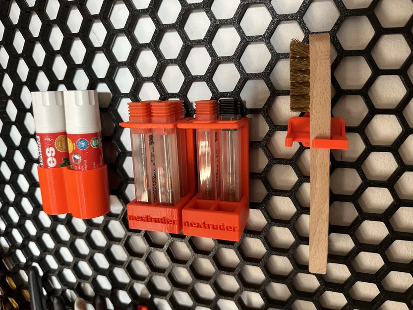 Giá treo bàn chải vệ sinh Prusa cho tường Honeycomb (HSW) - Image 1