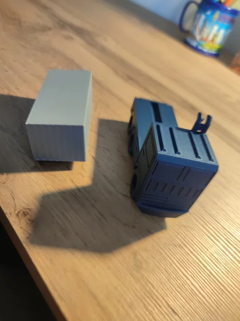 Mô hình xe tải chở container in 3D cực dễ - Print in place - Image 2