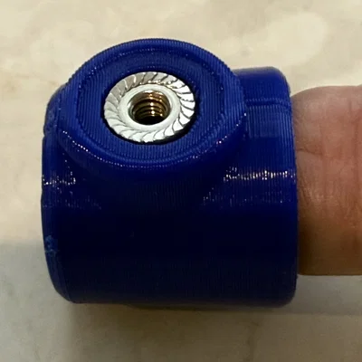 Đồ giữ long đền & shouldered hex nut cho đầu ngón tay — parametric