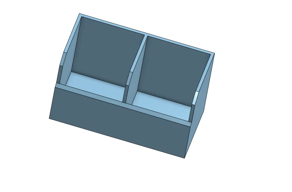 Khay đựng đồ đa năng 2 ngăn - Mẫu in 3D gọn gàng cho bàn làm việc - Image 1