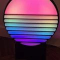 Retrowave LED Sun – Đèn LED mặt trời phong cách retro/vaporwave - Thumbnail 3