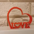 Mô hình trang trí trái tim LOVE - Quà tặng 3D ý nghĩa cho Valentine - Thumbnail 1