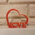 Mô hình trang trí trái tim LOVE - Quà tặng 3D ý nghĩa cho Valentine - Thumbnail 2