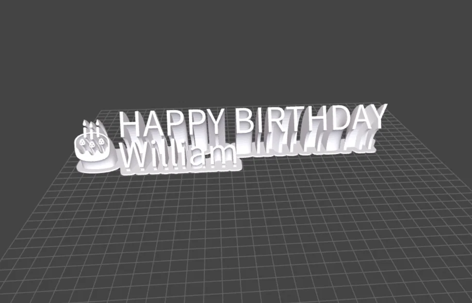 Phụ kiện in 3D trang trí bánh sinh nhật kèm tên cá nhân hóa - Image 4