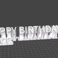 Phụ kiện in 3D trang trí bánh sinh nhật kèm tên cá nhân hóa - Thumbnail 7