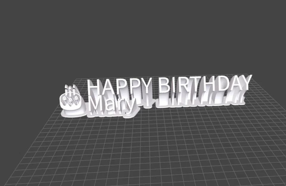 Phụ kiện in 3D trang trí bánh sinh nhật kèm tên cá nhân hóa - Image 8