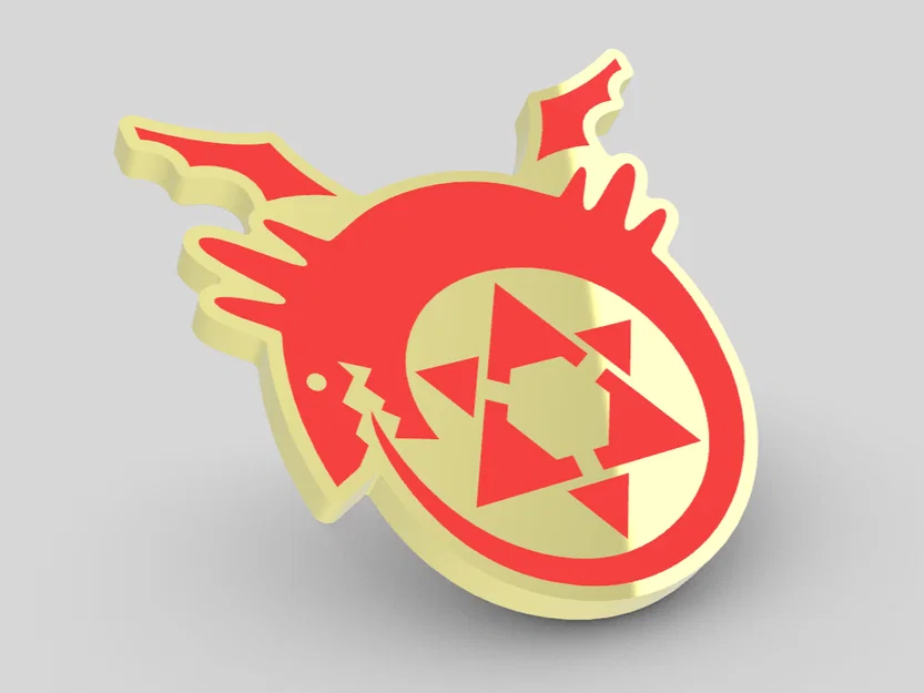 Mẫu Huy Hiệu Ouroboros Fullmetal Alchemist In 3D Độc Đáo - Image 1
