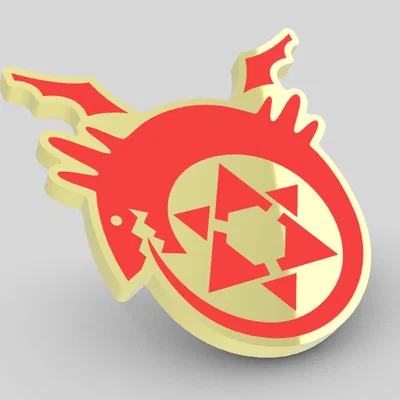 Mẫu Huy Hiệu Ouroboros Fullmetal Alchemist In 3D Độc Đáo