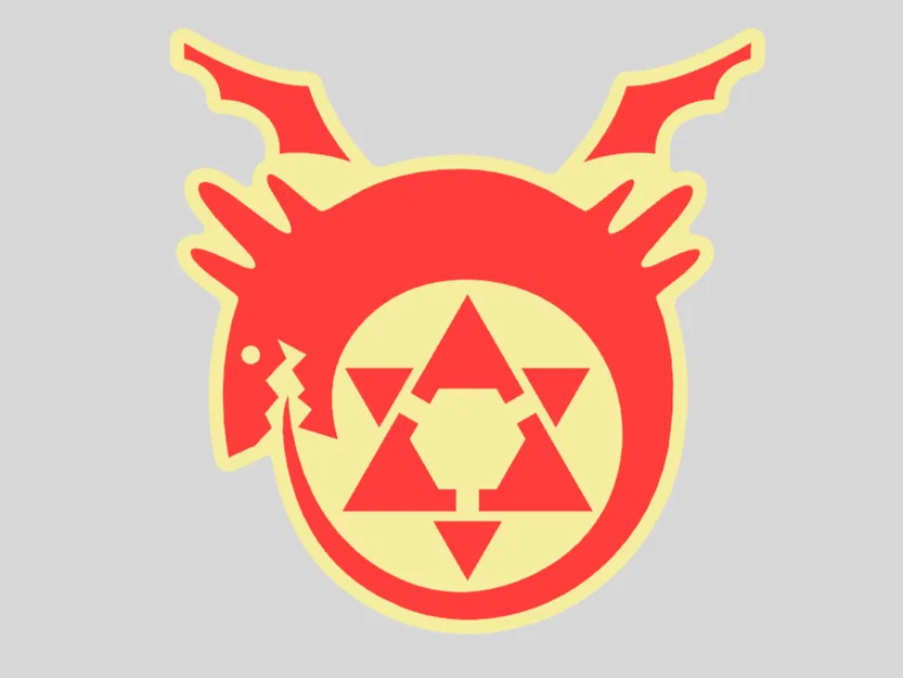 Mẫu Huy Hiệu Ouroboros Fullmetal Alchemist In 3D Độc Đáo - Image 2