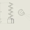Phụ kiện in 3D dẫn hướng ống xà phòng (Soap Dispenser Hose Guide) - Thumbnail 3