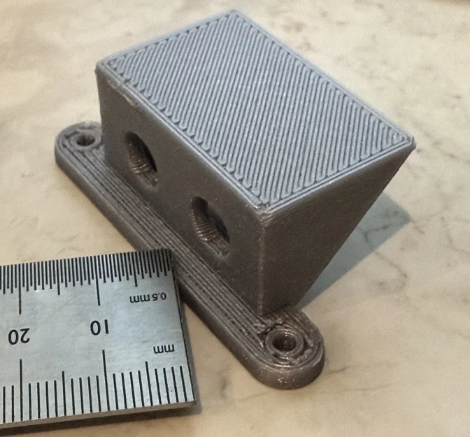 Ngàm gắn jack RCA phono stereo cho vỏ nghiêng 45° (kèm file OpenSCAD) - Image 1