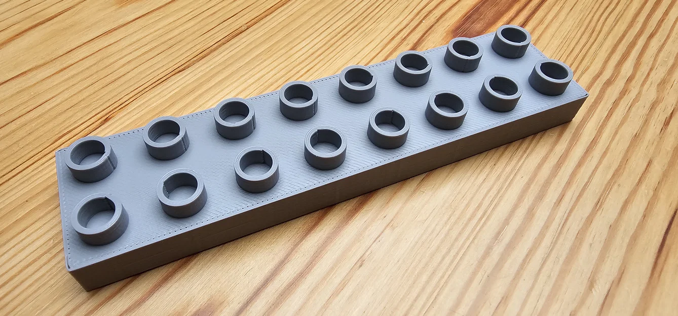 Gạch tương thích Lego Duplo 8 x 2 x 0,5 (nửa cao) - Image 1
