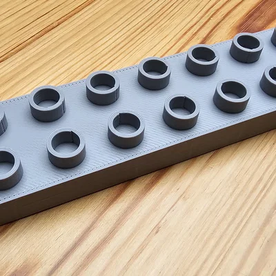 Gạch tương thích Lego Duplo 8 x 2 x 0,5 (nửa cao)